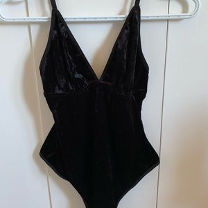 Black Velvet Bodysuit